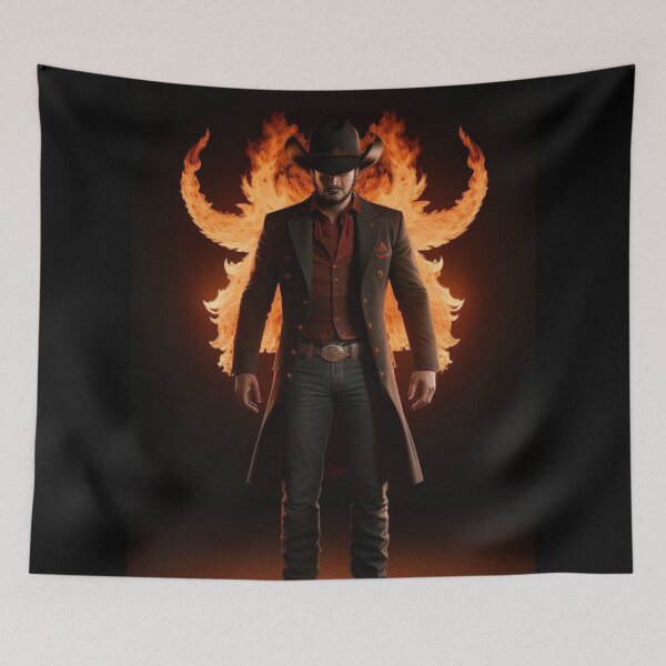 Item preview, Infernal Wrangler 5 - Demon Cowboy Art designed and sold by craftyblinders9.