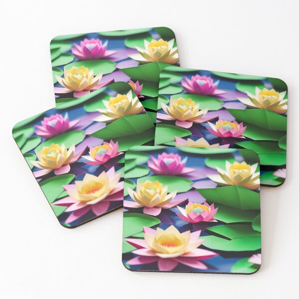 Item preview, Origami Art - Serene Ripples: Waterlilies Dancing on a Pond designed and sold by ArtfulFolds.