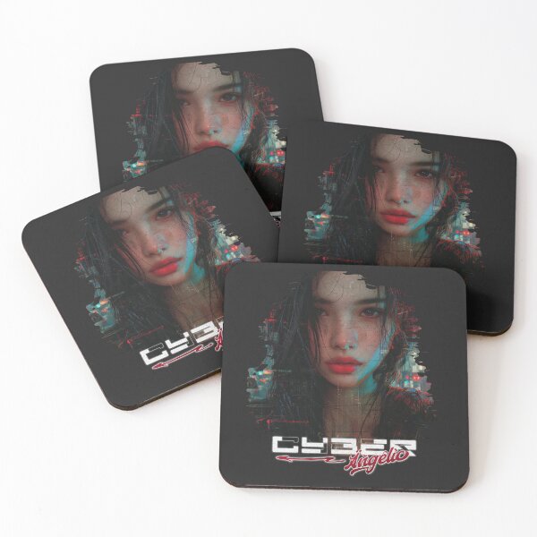 Item preview, Cyber Angelic - Digital Dreams Portrait designed and sold by Sir Meow Meow.