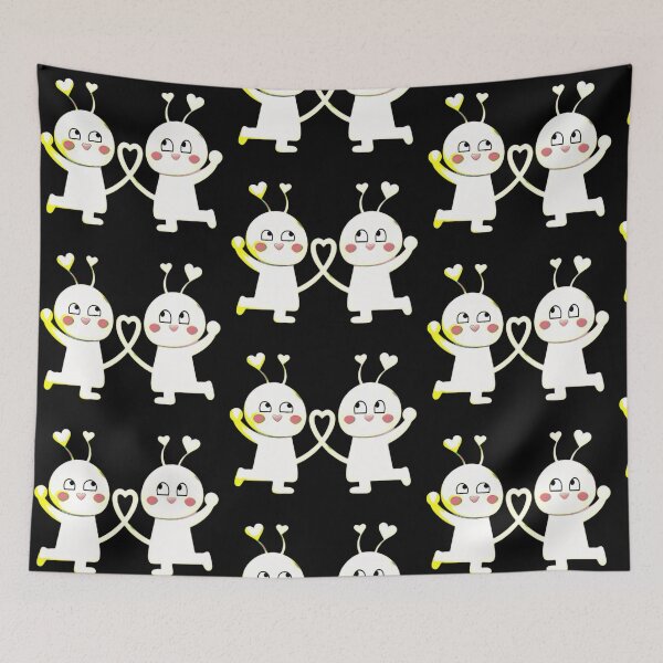 Item preview, Love - a sweet, sweet couple in love (black) designed and sold by kikidu21.