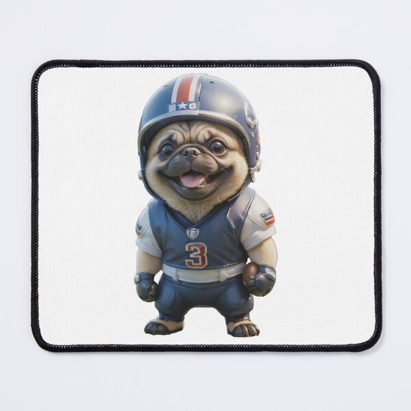 Item preview, American Football Player Pug Dog designed and sold by GiwuArt777.