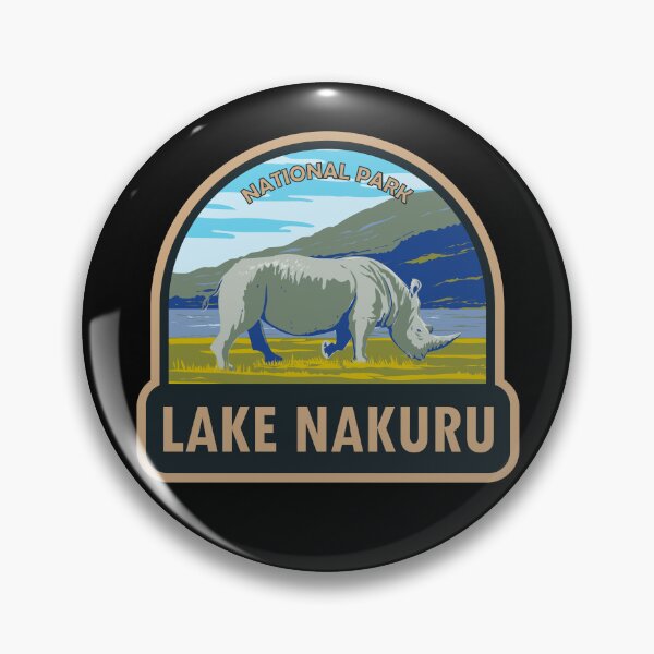 Item preview, Lake Nakuru National Park White Rhinoceros Travel Art designed and sold by KrisSidDesigns.