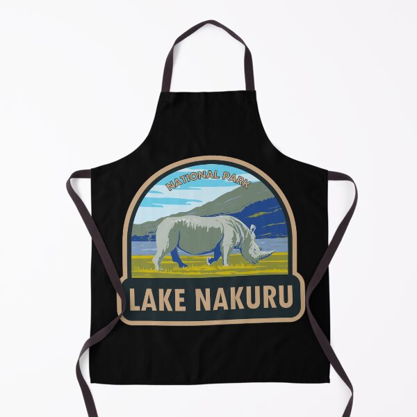 Item preview, Lake Nakuru National Park White Rhinoceros Travel Art designed and sold by KrisSidDesigns.