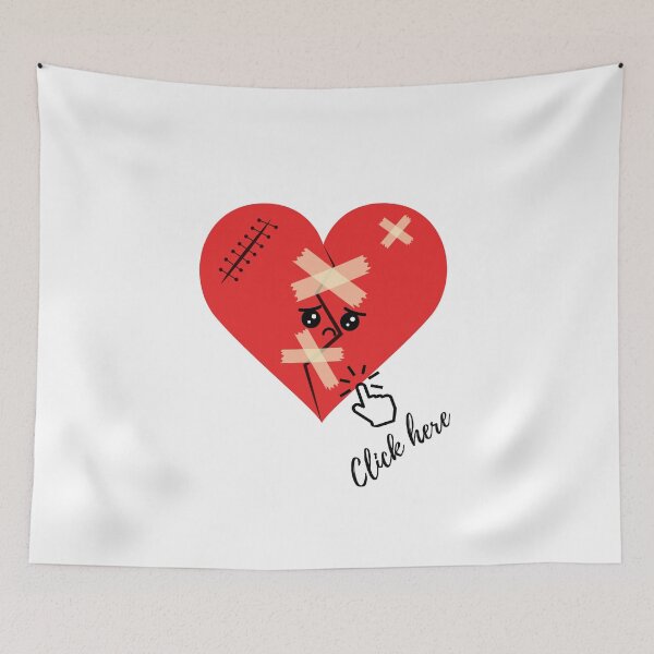 Item preview, Broken heart Click here designed and sold by ArtByHyla1.