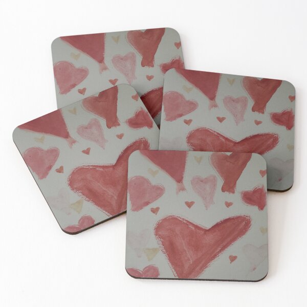 Item preview, Watercolor Hearts II mostly red large and small designed and sold by FoxGlove5.