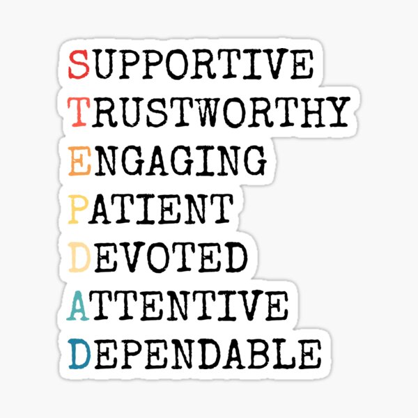 Item preview, Stepdad Acronym Stepfather Step Dad Family Father's Day designed and sold by lanynx design.