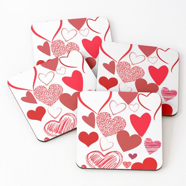 Item preview, Valentines Day Red Hearts Sticker designed and sold by OwersoDesign.