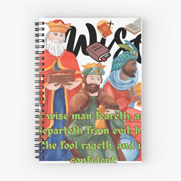 Item preview, A wise man feareth, and departeth from evil: but the fool rageth, and is confident. designed and sold by Hinny8.