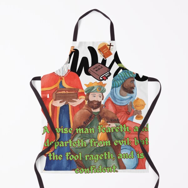 Item preview, A wise man feareth, and departeth from evil: but the fool rageth, and is confident. designed and sold by Hinny8.