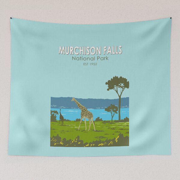 Item preview, Murchison Falls National Park Uganda Travel Art Vintage designed and sold by KrisSidDesigns.