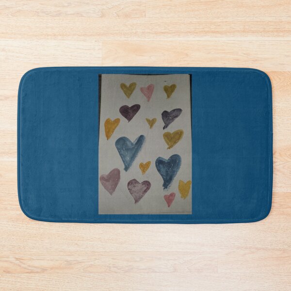 Aperçu de l'œuvre Assortiment de coeurs aquarelles bleus et jaunes créée et vendue par FoxGlove5.