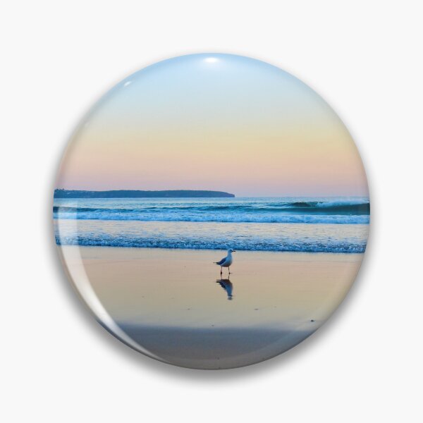 Item preview, seagull on a sunrise beach designed and sold by cbrpix.