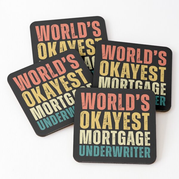 Item preview, Retro Worlds Okayest Mortgage Underwriter designed and sold by kamrankhan.