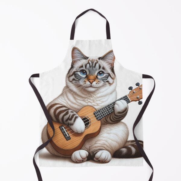 Item preview, Simba the cat playing the Ukulele designed and sold by Simbarte.