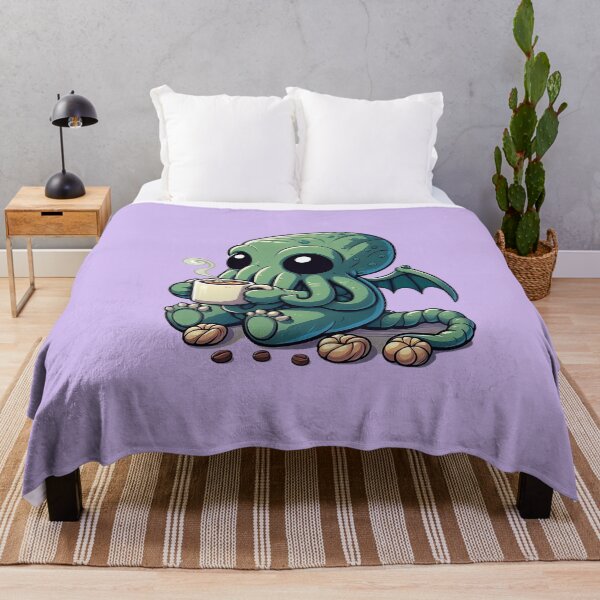 Item preview, Cute Cthulhu Drinking Coffee designed and sold by Lorefinder.
