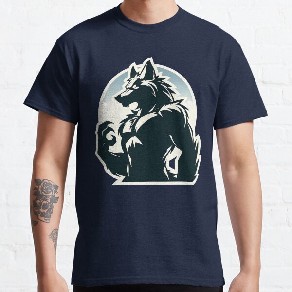 Item preview, Simple Anthro Furry Werewolf Silhouette designed and sold by BlueBullBazaar.
