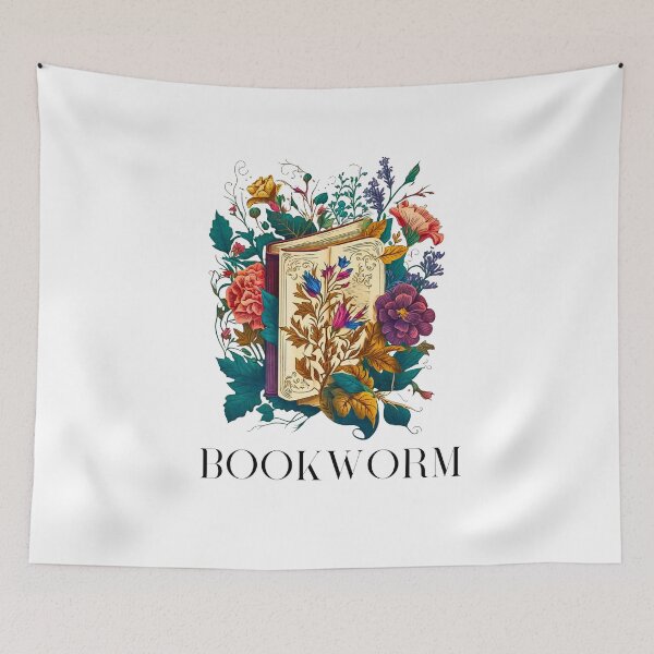 Item preview, Victorian style Bookworm book graphic  designed and sold by Susan-Marie220.