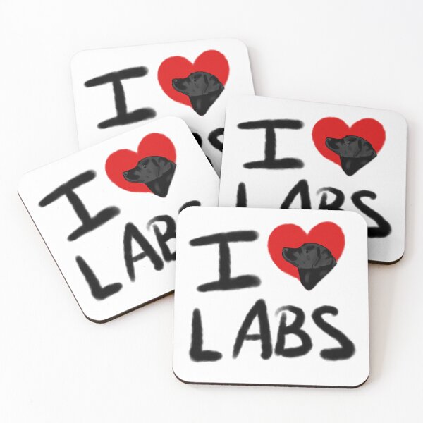Item preview, I Love Labs- black designed and sold by AriamarArt.