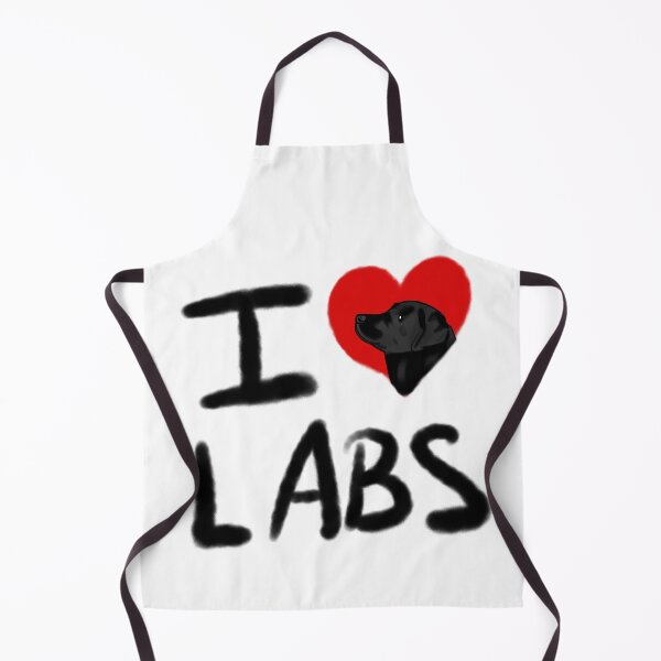 Item preview, I Love Labs- black designed and sold by AriamarArt.