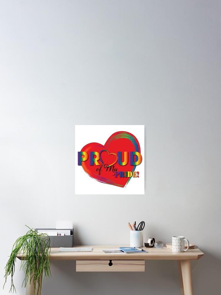 Thumbnail 2 of 3, Poster, Pride Proud 02 designed and sold by RJArtDesign.