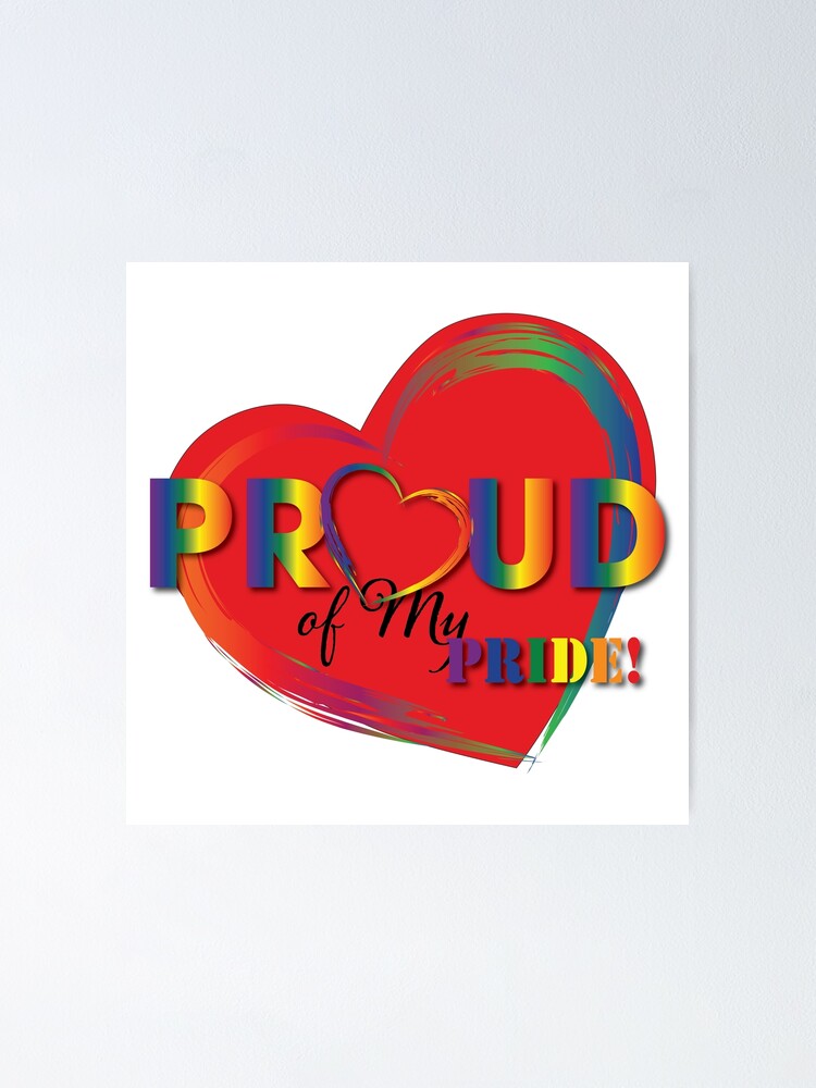 Thumbnail 1 of 3, Poster, Pride Proud 02 designed and sold by RJArtDesign.
