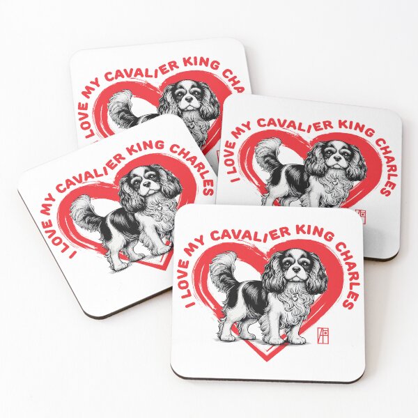Item preview, I Love My Cavalier King Charles Spaniel - I Love my dog - Sociable dog designed and sold by ArtProjectShop.