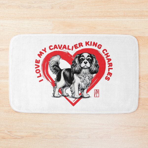 Item preview, I Love My Cavalier King Charles Spaniel - I Love my dog - Sociable dog designed and sold by ArtProjectShop.
