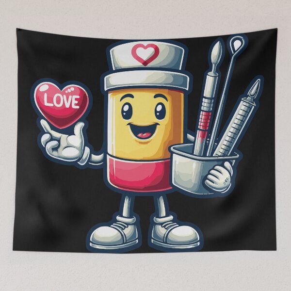 Item preview, Nurse Valentines Day  designed and sold by NawalMagdy.