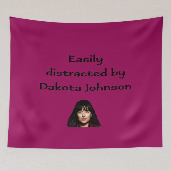 Item preview, Easily distracted by Dakota Johnson (v3) designed and sold by PeacefulHShop.