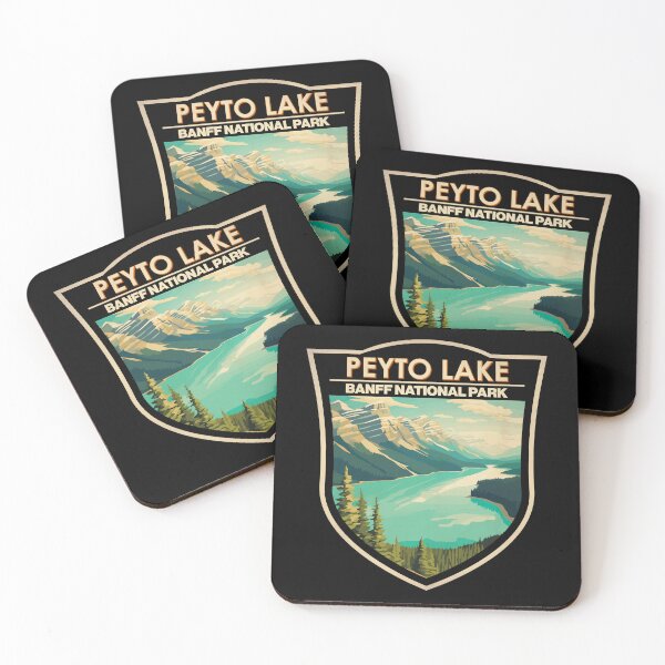 Item preview, Peyto Lake Canada Travel Art Badge designed and sold by KrisSidDesigns.
