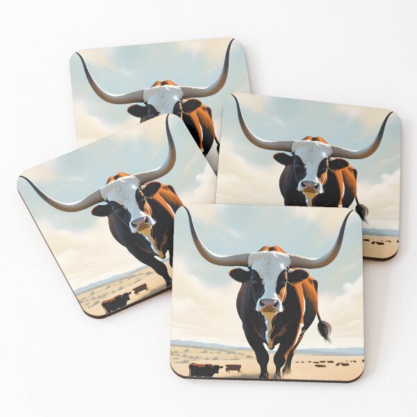 Item preview, Harmony on the Horizon: Graceful Longhorn Pasture designed and sold by ZipperDragon88.