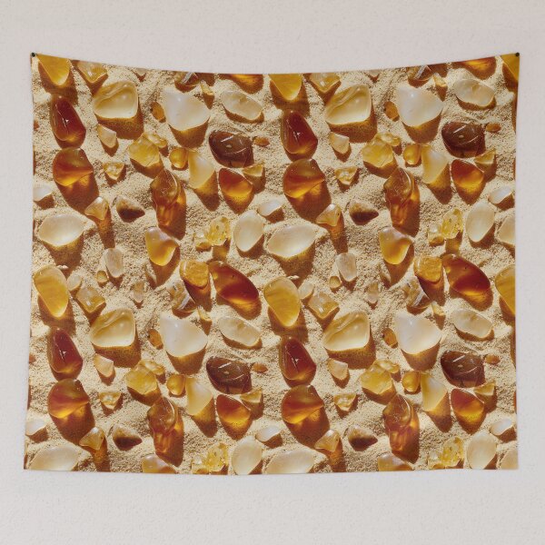 Item preview, Amber Stones on Beach Pattern designed and sold by Narkusdesign.