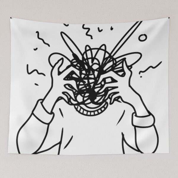 Item preview, despair linework art designed and sold by ArtelPrints.