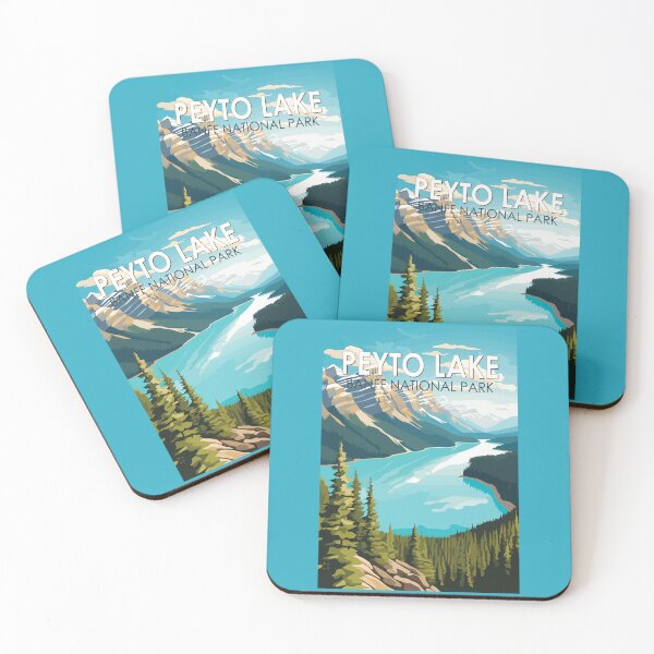 Item preview, Peyto Lake Canada Travel Art Vintage designed and sold by KrisSidDesigns.