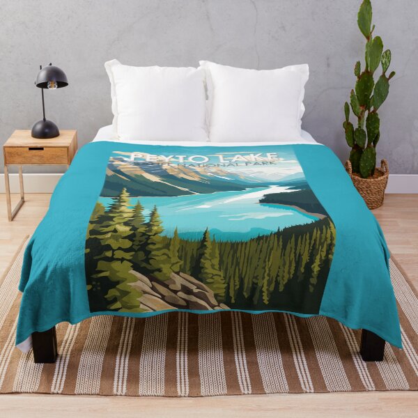Item preview, Peyto Lake Canada Travel Art Vintage designed and sold by KrisSidDesigns.