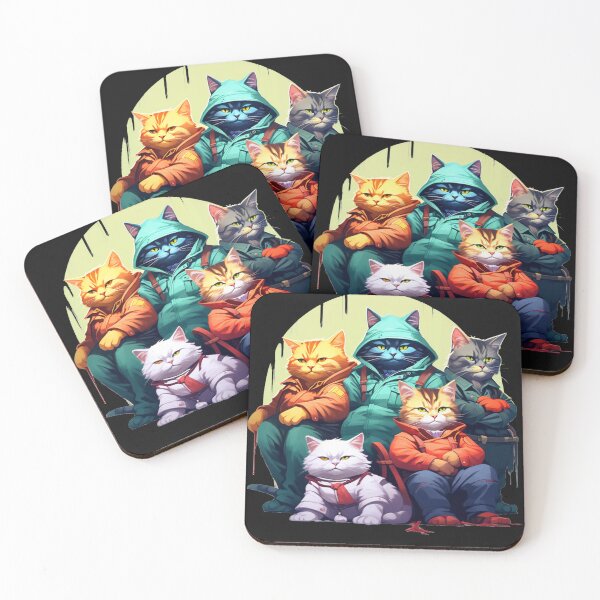 Item preview, cats gang designed and sold by DesignVoyagger.