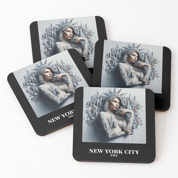 Item preview, New York City - the world of cities as living beings in a magical realm. designed and sold by CitiesAsWomen.
