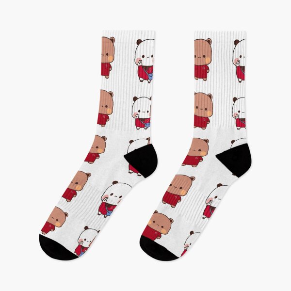 Item preview, DuDu Bear and BuBu Panda wearing in Red designed and sold by Pandety.