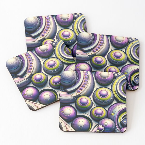 Item preview, Abstract Mechanical Artistry Lime and Lavender  Design Volume 9 designed and sold by mymagicstoreus.