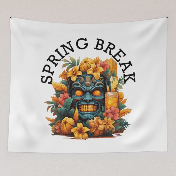 Item preview, Tiki Tropical Vacation - Spring Break (Black Lettering) designed and sold by VelvetRoom.