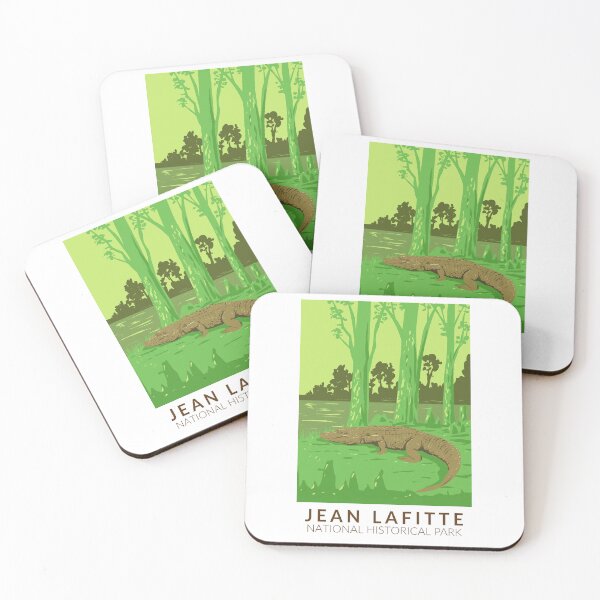Item preview, Jean Lafitte National Historical Park Travel Art Vintage designed and sold by KrisSidDesigns.