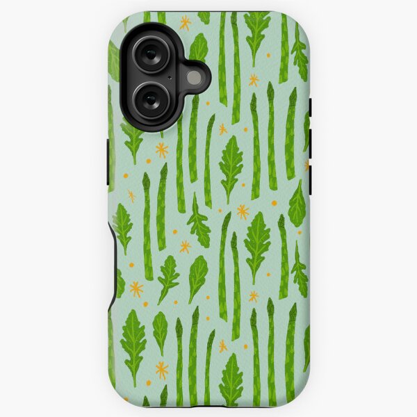 Asparagus Arugula - Sage Pattern iPhone Tough Case