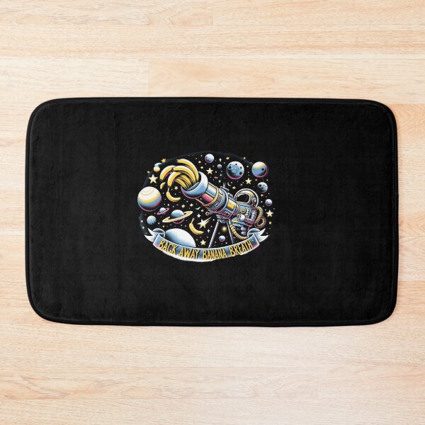 Item preview, "Galactic Banana Showdown - Whimsical Space Robot Art" designed and sold by ChromaticBlend.
