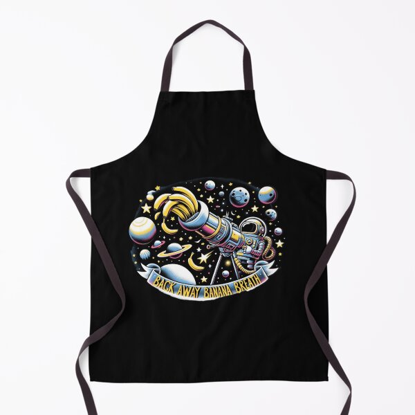 Item preview, "Galactic Banana Showdown - Whimsical Space Robot Art" designed and sold by ChromaticBlend.