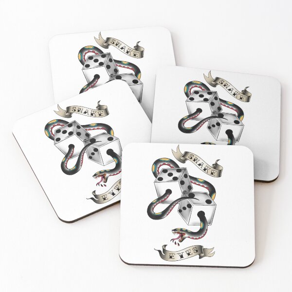 Item preview, Old school snake and dice designed and sold by Camila-Ramos.