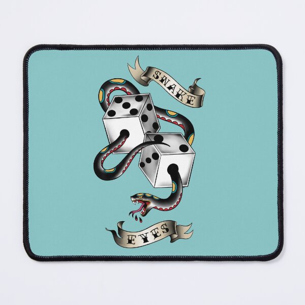 Item preview, Old school snake and dice designed and sold by Camila-Ramos.