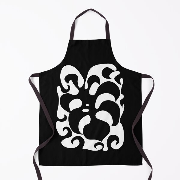 Item preview, psychedelic MONSTERA black sixties nature silhouette designed and sold by Luzi Illustrella.