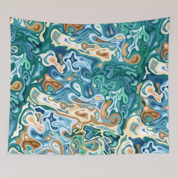 Item preview, Liquid (Abstract Color Combination) II designed and sold by B & K     Store.