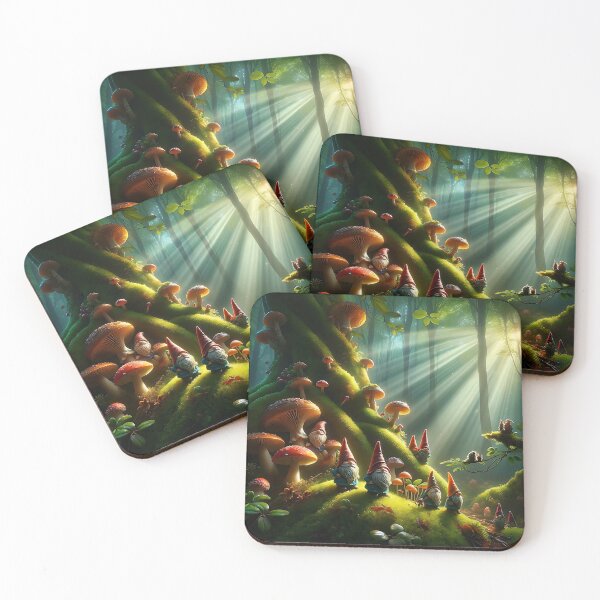 Item preview, Gnomes in the forest on a sunny day designed and sold by Golden-Teacher.