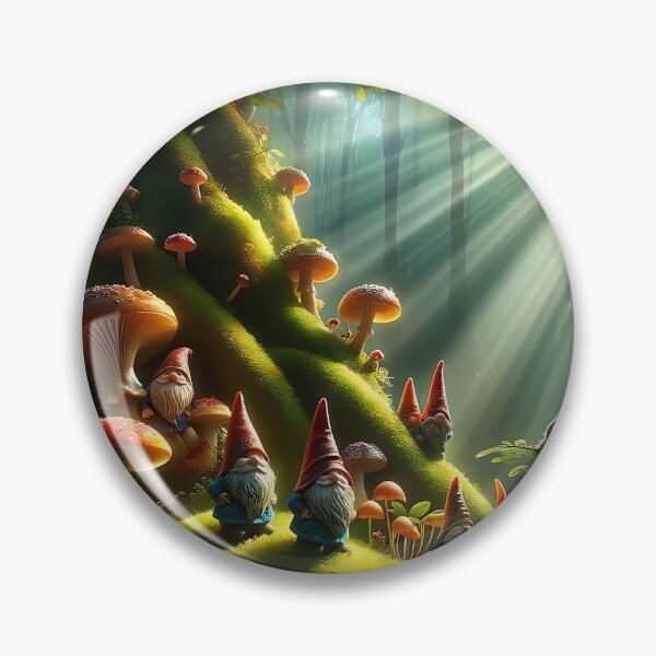 Item preview, Gnomes in the forest on a sunny day designed and sold by Golden-Teacher.